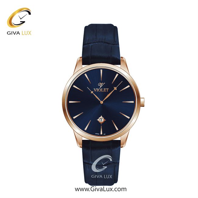 ساعت مچی اورجینال زنانه ویولت VIOLET رزگلد | سرمه ای| سرمه ای| کد رفرنس 0551/2